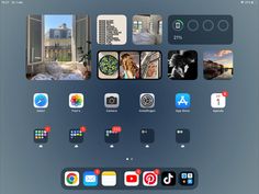 an image of the home screen with many different app icons on it's side