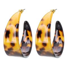 Resin Tortoise Shell Chunky Hoop Earrings - @seasprayjewelry Shop Resin Tortoise Shell Chunky Hoop Earrings at SeaSpray Jewelry today. Read customer reviews, discover product details and more. #seasprayjewelry #jewelry #earrings #hoopearrings #trendyearrings #fashionista #instajewelry #onlinefashion #fashion #onlineshoping #earringstud #trendyjewelry #earringstyle #earringslover #instastyle #resinearrings #instafashion #earringsofinstagram #studearrings #jewelryaddict Chic Cocktail Dress, Chunky Hoop Earrings, Trendy Earrings, Acrylic Earrings, Earrings Collection, Trendy Jewelry, Yellow And Brown, Tortoise Shell, Trending Accessories