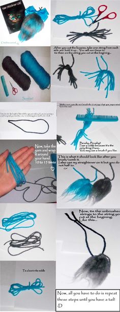 the instructions for how to use scissors and hair clips