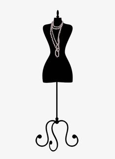 a mannequin with pearls and a necklace on it