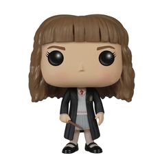 a pop vinyl figure with long hair wearing a black suit and white shirt, holding a cane