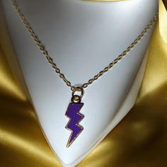 Beautiful hand made lightning bolt necklace. Lightning Bolt Necklace, Lighting Bolt, Charm Necklaces, Lightning Bolt, Beautiful Hand, Gold Chain, Gold Chains, Charm Necklace, Jewelry Gifts