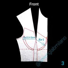 the front and back view of a sewing pattern