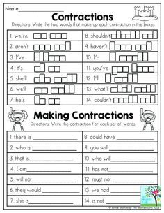 the worksheet for making connections with words and pictures to help students understand what they are