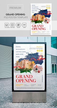 Grand Opening poster Soft Opening Poster Design Cafe, Hotel Opening Poster, Open Now Poster, Re Opening Poster, Now Open Poster, Cafe Opening Poster, Now Open Poster Design, New Opening Poster Design, Soft Opening Poster Design