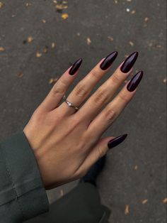 Dark Purple Nails, September Nails, Purple Nail, Dark Nails, Dream Nails, Funky Nails, Chic Nails, Purple Nails, Cute Acrylic Nails