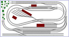 a diagram showing the various tracks in which there are no cars or people on them