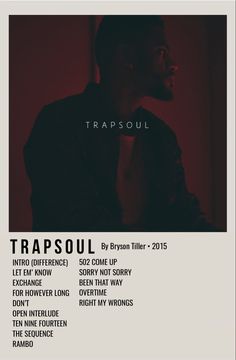 a poster with the words trapsoul on it