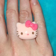 Hello Kitty Ring Adjustable Pink On Pink Tags: Japan, Japanese, Cartoon, Scene, Animation, Animated, Anime, 70s, 80s, 90s, 00s, Punk, Emo, Neon, Fashion, Iconic, Icon, Classic, Pink, Girly, Kawaii, Rave, Raver, Kawaii, Retro, Bows, Cat, Cats, Hk, Tokyo, Pop, Pop Art, Vintage, Sanrio, Retro, Pop, Trendy 90s Fashion Outfits Y2k, Scene Animation, Hello Kitty Ring, Disneyland 2024, Scene Clothing, Scene Jewelry, Pop Art Vintage, Scene Style, Y2k Hello Kitty