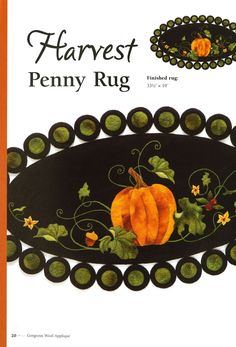 the front cover of a book with pumpkins on it