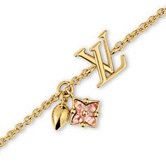 LOUIS VUITTON® - Loulougram Bracelet - Golden Lv Bracelet, Hanging Leaf, Xoxo Jewelry, Louis Vuitton Bracelet, Gold Schmuck, Preppy Jewelry, Expensive Jewelry Luxury, Wrist Jewelry, Luxe Jewelry