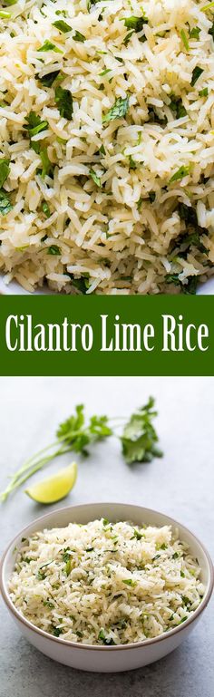 this cilantro lime rice is the perfect side dish for any meal