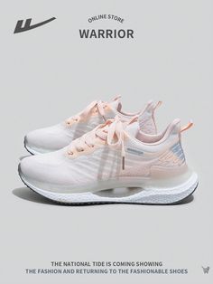 Women's Outdoor Comfortable & Fashionable Running Sneakers, 2024 New Spring Autumn Breathable Casual Lace-Up Soft-Sole Non-Slip Athletic Shoes Baby Pink    Fabric     Sports & Outdoor Shoes, size features are:Bust: ,Length: ,Sleeve Length: Sporty Wear-resistant Running Shoes For Jogging, Casual Wear-resistant Running Shoes For Jogging, Casual Sweat-resistant Running Shoes For Gym, Dynamic Non-slip Running Shoes For Sports, Pink Non-slip Running Shoes For Jogging, Casual Athletic Shoes, Best Running Shoes, Womens Athletic Shoes, Sport Sneakers