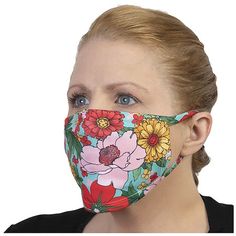 Adult / Child / Teen Breathable Washable Printed Face Mask, Face Cover, Double Layer, Stretches to Fit. Printed on one side in the US. Pattern continues from the front of the mask to over the ears to create a uniform look on the face. Double layer breathable fabric stretches over the face comfortably. Fabric ear loops can be softer than elastic on the ears for less irritation. Binding on the top and bottom of the mask adds durability and creates a softer fit. Machine wash. 95% polyester and 5% c Ear Loop, Face Cover, Baby Gear, Breathable Fabric, Sleep Eye Mask, Face Mask, That Look, This Is Us, Mask