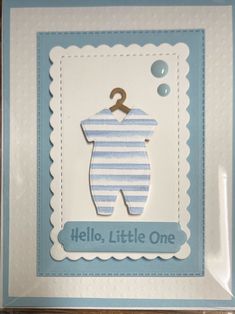 Baby Card Messages, Blue Body Suit, Baby Gift Tags, Marker Coloring, Welcome Baby Cards, Paper Embossing