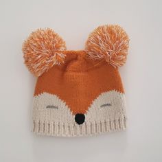 Kids Fox Beanie With Two Pompoms Tag On Inside Lists It For Toddler Size 2t To 5t Never Used.. New With Tags! Fox Beanie, Double Pom Pom Beanie, Hurley Hats, Roblox Clothing, Girls Winter Hats, Pink Baseball Cap, Aviator Hat, Toddler Winter, Fleece Hat