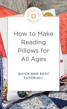 How to Make a DIY Reading Pillow For Kids + Free Pattern and Tutorial. Celebrate National Reading Month with pillows for readers of all ages! These adorable alphabet inspired reading pillows are so fun! Reading Pillow Tutorial Free Pattern, Sew Reading Pillow, Reading Book Pillows, Easy Reading Pillow Pattern Free, Book Pillows For Kids Pattern, How To Make A Reading Pillow, Pillow With Book Pocket Sewing Patterns, Book Cushions Pattern Free, Pillow Book Holder Pattern Free