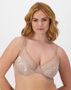 PARE YOUR PROFILE Here’s an underwire bra that delivers on its promise of minimizing your shape. The One Smooth U® lightweight lace minimizer bra is designed to slim your profile up to 1.5 inches, creating a sleek, smooth silhouette to help you look and feel your best. This smartly designed full-coverage bra uses power mesh to enhance comfort and support, with a power mesh lining, neckline, sides, and back providing effective yet breathable support and smoothing all around. You’ll appreciate the support you receive from the underwire, as well as the convertible, adjustable straps that give you fashion flexibility and the custom fit you deserve.MINIMIZES YOUR PROFILE - Designed to slim your profile up to 1.5 inches for a sleek, smooth, flattering shape.SUPPORTIVE FIT - This underwire bra is Minimizer Bra, Minimiser Bra, Full Coverage Bra, Your Profile, Wireless Bra, Profile Design, Body Shapers, Underwire Bra, You Deserve