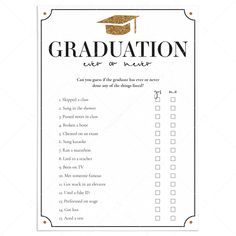 Has The Grad Ever Graduation Party Game Printable by LittleSizzle Nurse Grad Party Games, Graduation Game Ideas, Graduation Games Ideas, Grad Party Games, Graduation Game, Nurse Grad Parties, Boys Graduation Party, Grad Party Ideas, Grad Party Theme