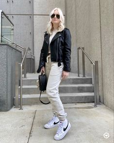 Womens Nike Blazer Mid Outfit, Blazer 77 Outfit, Blazer Mid Outfit, Nike Blazer Mid 77 Outfit Woman, How To Style Nike Blazers, Outfits With Nike Blazers, Nike Blazer Outfit