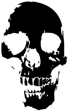 a black and white image of a skull with the words rock n roll punk on it