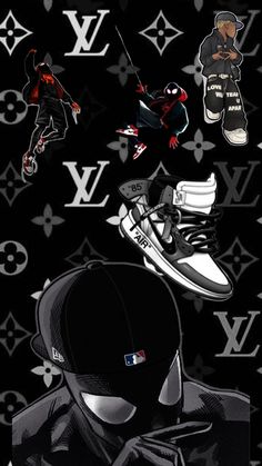 an image of a person with shoes on their feet and the words louis vuitton above them