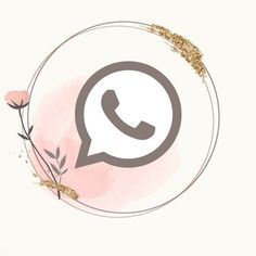 an image of a phone with the text whatsapp on it and pink flowers