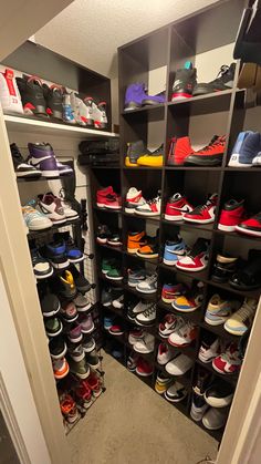 Shoes Sneakers Collection, Baddie Shoe Collection, Sneaker Closet Aesthetic, Hype Beast Shoes, Nike Shoe Closet, Sneakers Collection Aesthetic, Sneaker Collection Closet, Shoe Collection Closet, Shoe Collection Men