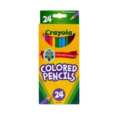 crayola colored pencils, 12 count each in a package with two different colors