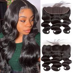 PRICES MAY VARY. 13x4 Frontal Material: 100% Human Hair 13x4 Frontal HD Lace.It Looks Smoother, Shinier and Last Longer than Regular Lace Frontal Human Hair Body Wave Frontal Quality: No Chemical, No shedding, No tangles, Strong, soft, Smooth, healthy. Can be Straightened, Curled, Dyed, and Styled as your own hair Lace Frontal Closure:13×4 HD Transparent Swiss Lace.Very Soft and Durable.150% Density Lace Frontal with Baby Hair，100% Hand Tied.preplucked transparent lace frontal with Baby hair Fro Frontal Hair, Full Lace Frontal, Lace Frontal Closure, Frontal Hairstyles, Frontal Closure, Hair Closure, Swiss Lace, Wig Accessories, Hair Lace