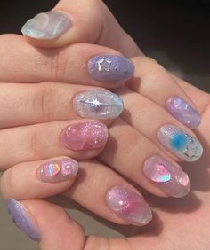 Тренды корейского маникюра Korea Nail Art, Self Nail, Cute Simple Nails, Cat Eye Nails, Pretty Gel Nails, Kawaii Nails, Manicure Y Pedicure, Dream Nails, Funky Nails