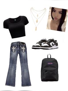 #ideas Outfit Ideas For School 7th Grade, Outfits For School Latina, Latina Outfits For School, Latina Style Outfits, School Outfits Latina, Picture Day Outfit Ideas, Latina Outfit