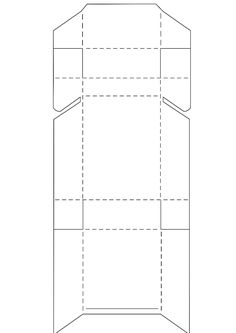 an empty cardboard box is shown in this drawing