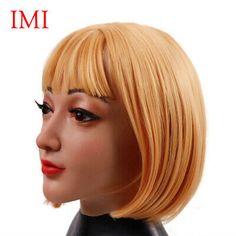 (eBay) IMI Crossdressing Realistic Female Mask Headwear Masks for Cosplay Drag Queen Female Mask Realistic, Realistic Mask, Silicone Masks, Female Mask, Daughter In Law, Permanent Makeup, Eyebrows, The Face, Wigs