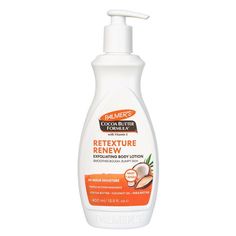 Palmer's Cocoa Butter Retexture & Renew Exfoliating Body Lotion 400ml Rough And Bumpy Skin, Cocoa Oil, Bumpy Skin, Body Exfoliator, Skin Texture, Skin Care Essentials