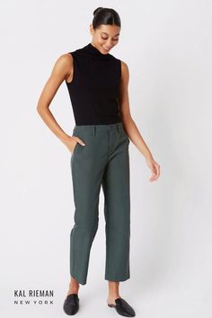 Elevate your style with our Brit Crop Pant in Loden Green. These green crop pants are a must-have for winter, offering chic and cozy alternatives for your business casual outfit. Find inspiration for your winter capsule wardrobe and discover the endless possibilities of green pants in creating stunning cold weather outfits. Business Casual Outfit, Pant For Women, Weather Outfits, Perfect Legs, Winter Capsule