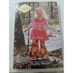 Portabellopixie Boutique Sewing Pattern Girls Ruffle Pants. New Ruffle Pants Pattern, Girls Ruffle Pants, Diy Ruffle, Sew Mama Sew, Tier Dress, Sewing Patterns Girls, Pants Sewing Pattern, Dress Tutorials, Ruffle Pants