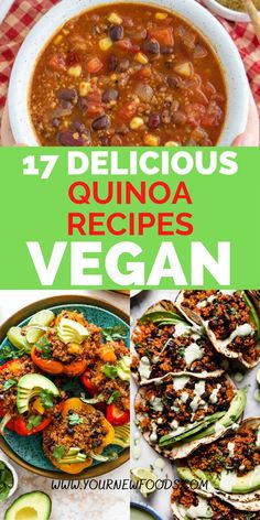 an image of delicious quinoa recipes for vegan