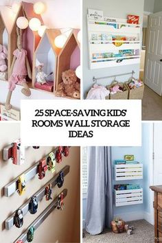 25 space saving kids'rooms wall storage ideas