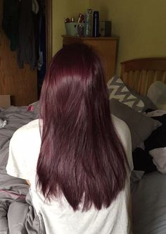 Pelo Color Vino, Black Red Hair, Hairstyles Black Hair, Popular Hair