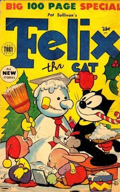 an old comic book cover for the television show's tv series, felix the cat