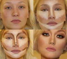 Face Contouring Tutorial, Step By Step Contouring, Contour Tutorial, Blonde Makeup, Perfect Nose, Power Of Makeup, How To Do Makeup, Trendy Makeup