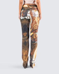 You're 'bout to be admired like the Sistine Chapel in these print pants 💖 You're a work of art, show it to the world 😇 Note: The print is randomly placed so each garment will be uniquely different! Printed Pants Outfits, Cute Online Clothing Stores, 17 Birthday, The Sistine Chapel, Outfit Pieces, College Party, Senior Photo Outfits, Cute Birthday Outfits, Inspo Pics