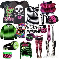 Sence Kid Outfits, Scene Clothes 2000s, Scene Core Outfit, Scene Kid Clothes, Scene Fashion 2000s, Scene Outfits 2000s, Scene Clothes