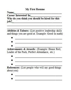 a sample resume for someone who is looking at something on the page, and it looks like