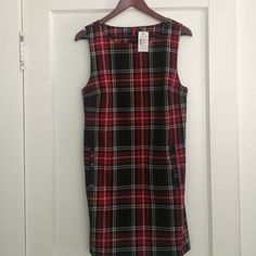 Harlow Plaid Shift Dress In Chili. New With Tags From Saksoff5th. Red Plaid Dress, Plaid Christmas, Plaid Dress, Mini Dresses, Upcycle Clothes, Red Plaid, Gorgeous Dresses, Shift Dress, Chili