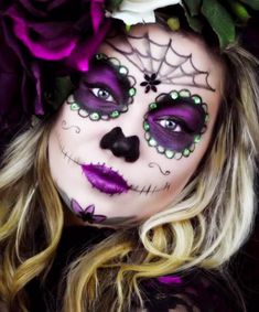 Sugar Skull Makeup Tutorial, Halloween Schminke, Nola Trip, Unique Halloween Makeup, Skull Makeup Tutorial