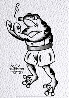 a black and white drawing of a cartoon character holding a hot dog in his hand