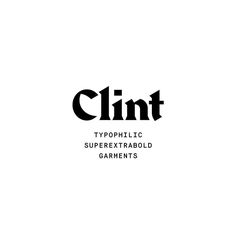 the word clnt is written in black on a white background