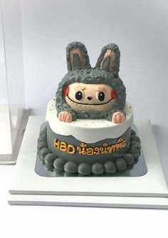 a cake that is shaped like a rabbit